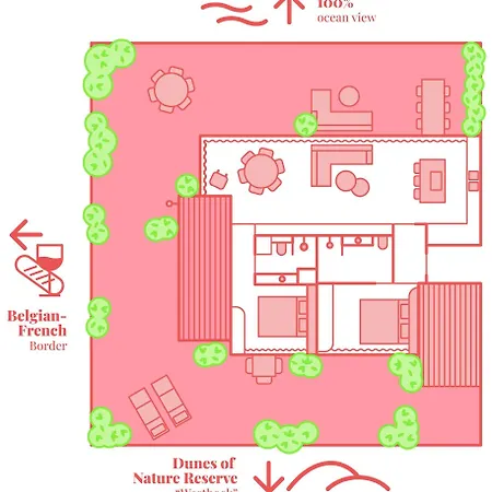 דירה The Pink Penthouse